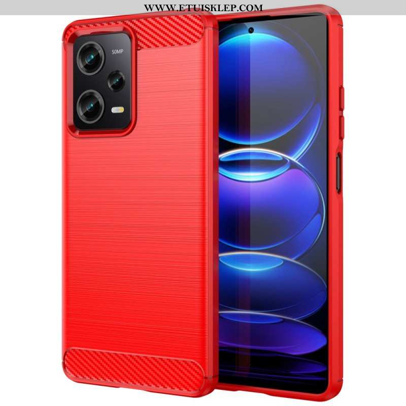 Futerały do Xiaomi Redmi Note 12 Pro Szczotkowane Włókno Węglowe